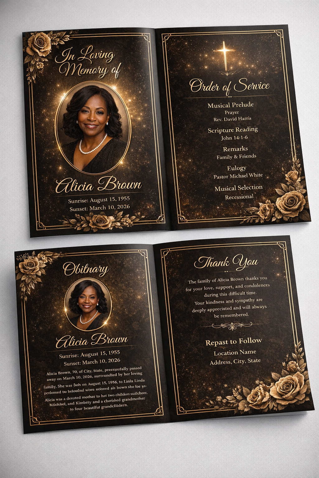 Premium Obituary Booklets