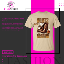 Boots on the Ground-brown hat short sleeve (statement t-shirt)