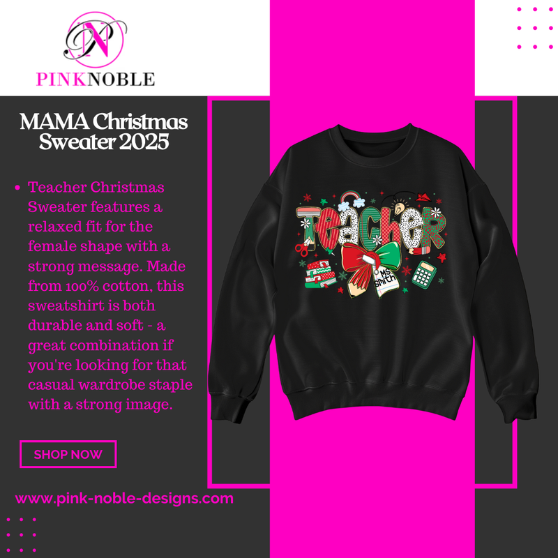 TEACHER Christmas Sweatshirt (statement t-shirt)