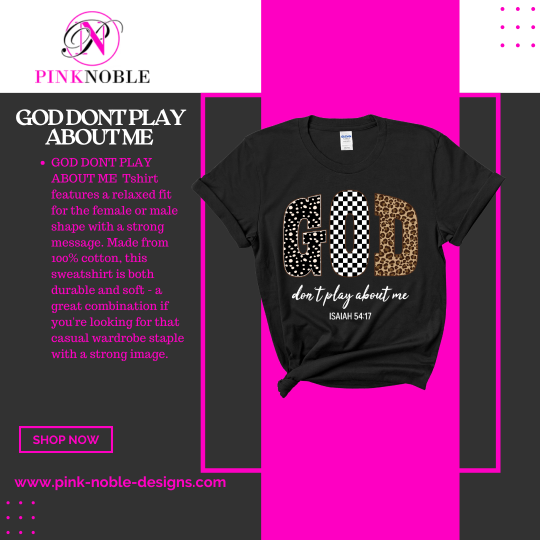 God don’t play about me(statement tshirt leopard)