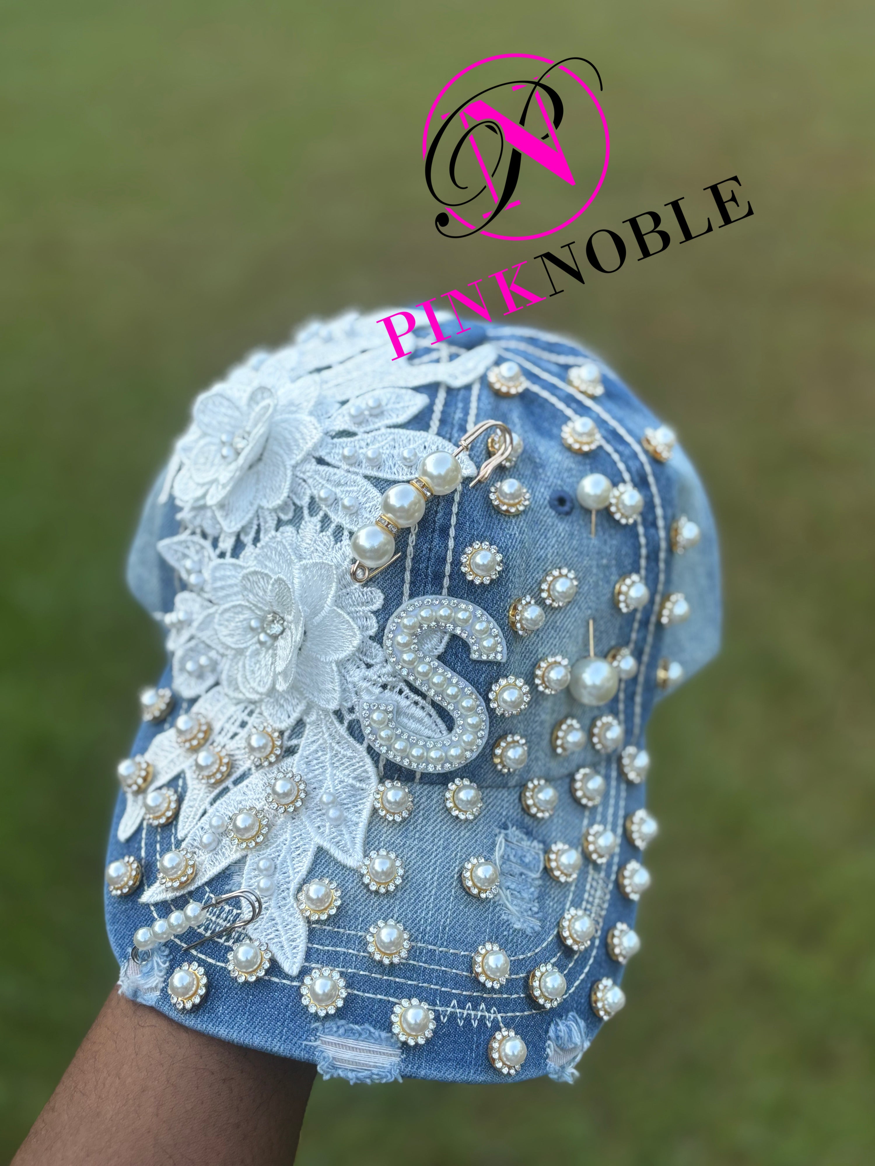 Denim and Pearls junk cap