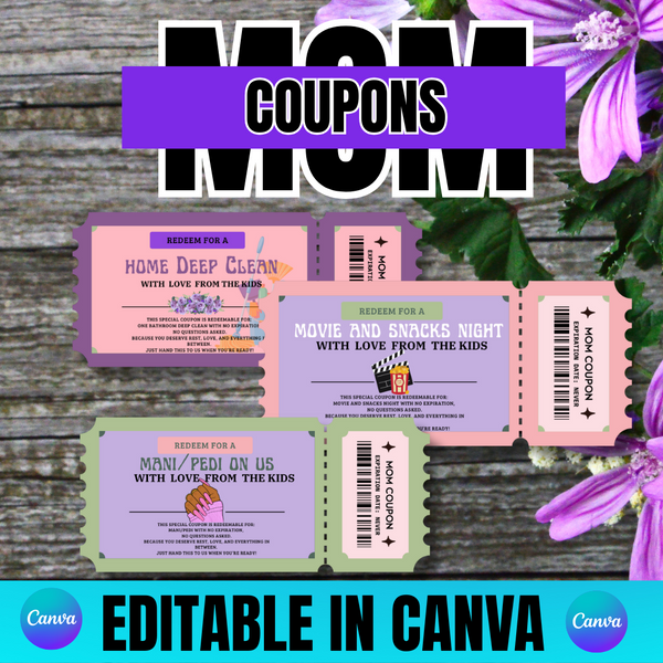 MOM COUPONS  (DIGITAL DESIGN)